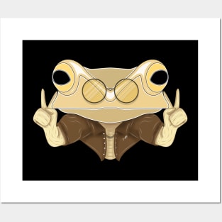 stylish frog Posters and Art